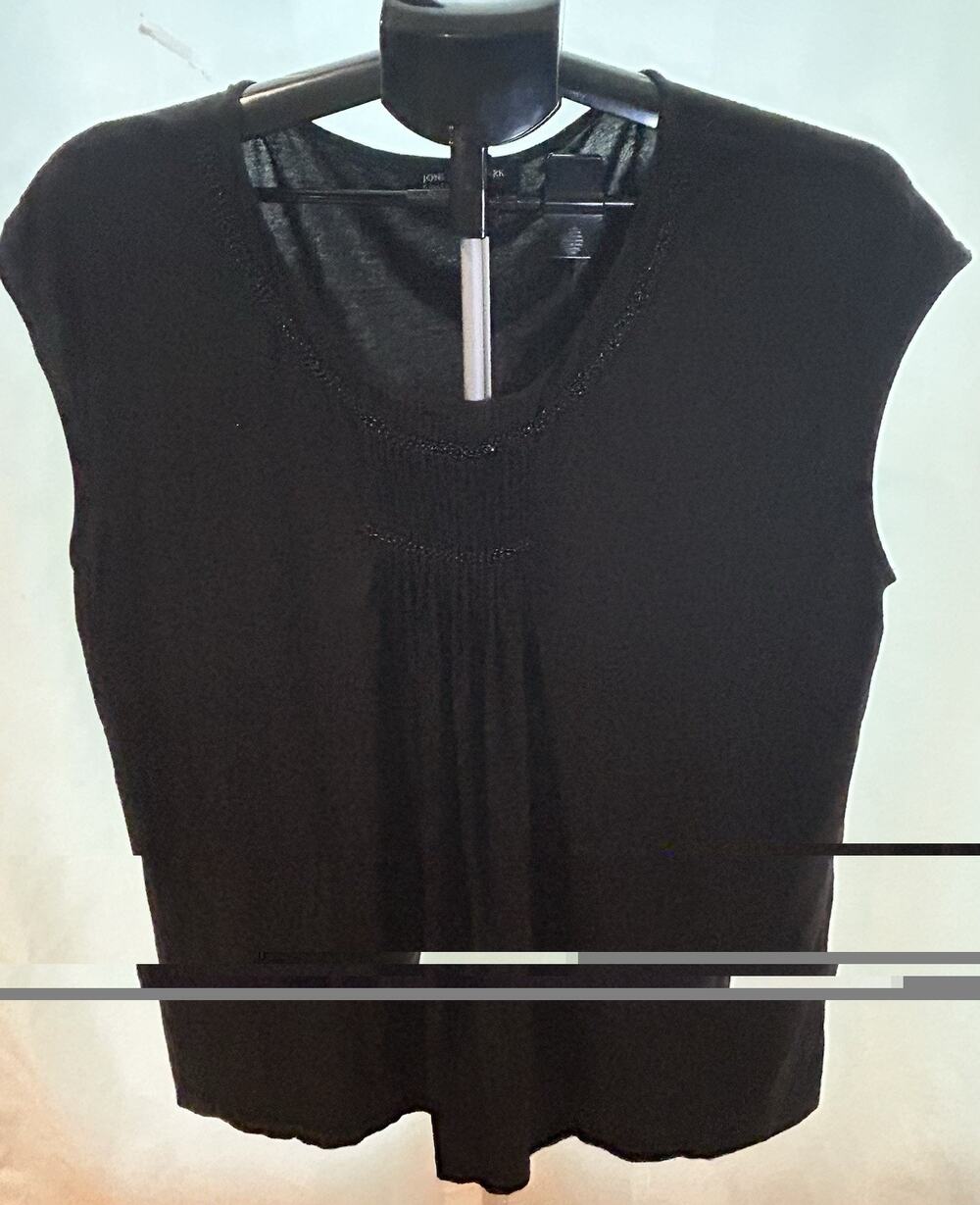 Jones New York Black Short Sleeve Blouse Women's size XL